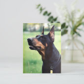 Dreamweaver Doberman Pinscher Face Painting Briefkaart (Staand voorkant)