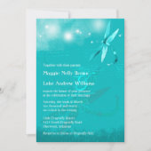 Dreamweaver Dragonfly Turquoise Wedding Kaart (Voorkant)