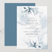 Dreamweaver Dusty Blue Foliage Kaart (Voorkant / Achterkant)