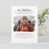 Dreamweaver Elegant Celebration of Life Funeral Ph Kaart (Staand voorkant)
