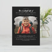 Dreamweaver Elegant Celebration of Life Funeral Ph Kaart (Staand voorkant)