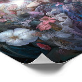 Dreamweaver Fairy Girl Pink Blue Fantasy Art Poster (Hoek)