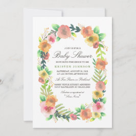 Dreamweaver Floral Baby shower Kaart