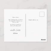 Dreamweaver Floral | Briefkaart van Bridesmaid (Achterkant)