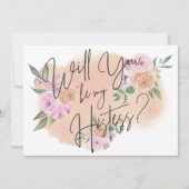 Dreamweaver Floral Hostess Kaart (Voorkant)