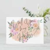 Dreamweaver Floral Hostess Kaart (Staand voorkant)