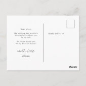 Dreamweaver Floral | Maid of Honor Briefkaart (Achterkant)