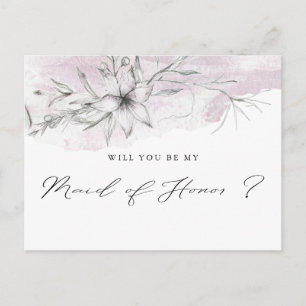 Dreamweaver Floral   Maid of Honor Briefkaart