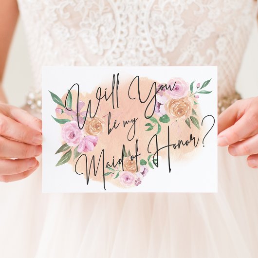 Dreamweaver Floral Maid of Honor Kaart