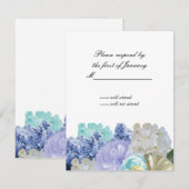 Dreamweaver Floral Reply Kaart (Voorkant / Achterkant)