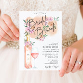 Dreamweaver Floral Rosé Bridal Brunch Uitnodiging