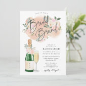 Dreamweaver Floral V2 Bridal Brunch Invitation Kaart (Staand voorkant)