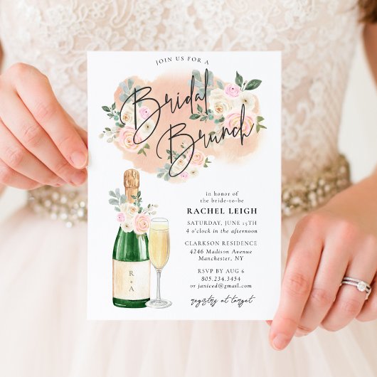 Dreamweaver Floral V2 Bridal Brunch Invitation Kaart