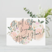 Dreamweaver Floral V2 Matron of Honor Kaart (Staand voorkant)