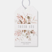 Dreamweaver Foliage Dank u V1 Blush Pink ID817 Cadeaulabel (Voorkant)
