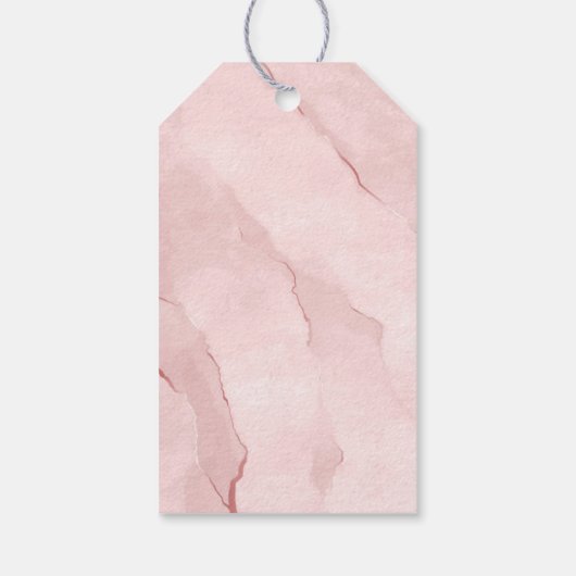 Dreamweaver Foliage Dank u V2 Blush Pink ID817 Cadeaulabel (Achterkant)