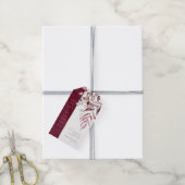 Dreamweaver Foliage Dank u V2 Burgundy ID817 Cadeaulabel (Met Touw)