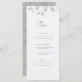 Dreamweaver Foliage Menu Kaart (Voorkant / Achterkant)