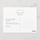 Dreamweaver Foliage Modern Birth Announcement Brie Briefkaart (Achterkant)