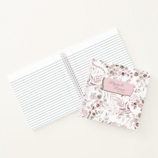 Dreamweaver Foliage Pattern Blush ID817 Notitieboek (Binnen)