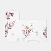 Dreamweaver Foliage Wedding Burgundy ID817 Bedankdoosjes (Uitgevouwen)