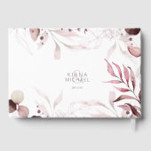 Dreamweaver Foliage Wedding Burgundy ID817 Gastenboek (Achterkant)