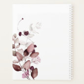 Dreamweaver Foliage Wedding Burgundy ID817 Planner (Achterkant)