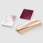 Dreamweaver Foliage Wedding Ceremony Burgundy ID81 Handwaaier (Niet-gemonteerd)