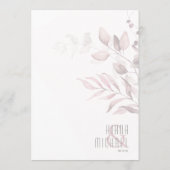 Dreamweaver Foliage Wedding Menu V2 Burgundy ID817 (Achterkant)