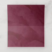 Dreamweaver Foliage Wedding Table Burgundy ID817 Plaatskaartje (Binnenkant ongevouwen)