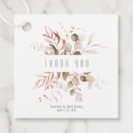 Dreamweaver Foliage Wedding V1 Blush Pink ID817 Bedankjes Labels