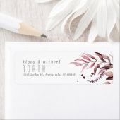Dreamweaver Foliage Wedding V1 Burgundy ID817 Etiket (Insitu)