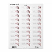 Dreamweaver Foliage Wedding V1 Burgundy ID817 Etiket (Full Sheet)