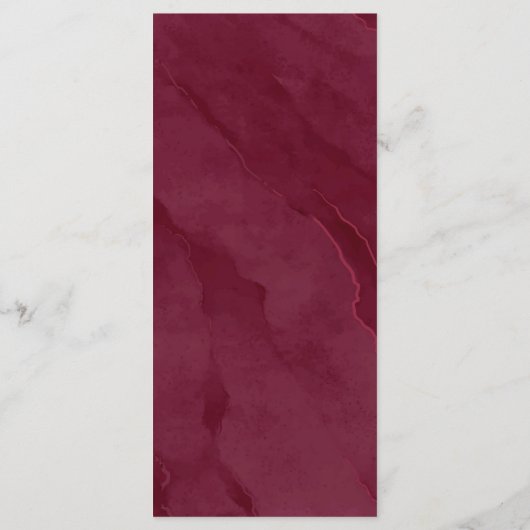 Dreamweaver Foliage Wedding V1 Burgundy ID817 Menu (Achterkant)