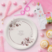 Dreamweaver Foliage Wedding V1 Burgundy ID817 Papieren Bordje (Feest)