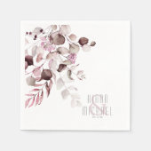 Dreamweaver Foliage Wedding V1 Burgundy ID817 Servet (Voorkant)