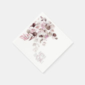 Dreamweaver Foliage Wedding V1 Burgundy ID817 Servet (Hoek)