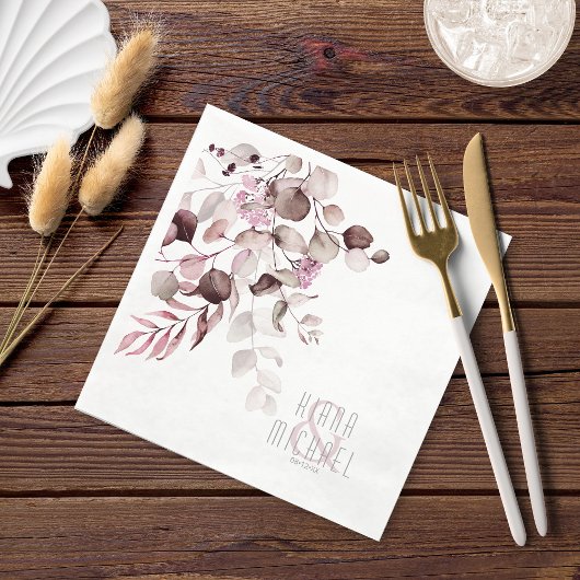 Dreamweaver Foliage Wedding V1 Burgundy ID817 Servet