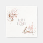 Dreamweaver Foliage Wedding V2 Blush ID817 Servet (Voorkant)