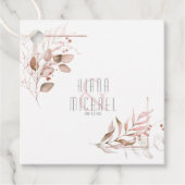 Dreamweaver Foliage Wedding V2 Blush Pink ID817 Bedankjes Labels (Voorkant)