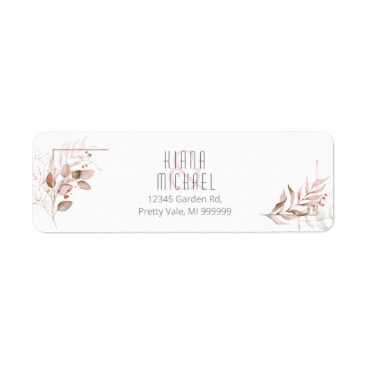 Dreamweaver Foliage Wedding V2 Blush Pink ID817 Etiket (Voorkant)