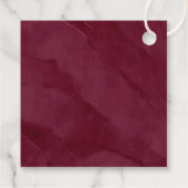 Dreamweaver Foliage Wedding V2 Burgundy ID817 Bedankjes Labels (Achterkant)
