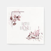 Dreamweaver Foliage Wedding V2 Burgundy ID817 Servet (Voorkant)