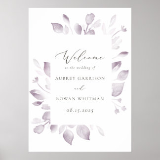 Dreamweaver Foliage Wedding Welcome Poster