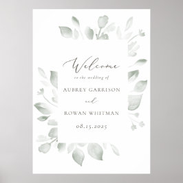 Dreamweaver Foliage Wedding Welcome Poster