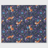 Dreamweaver Folk Foxes Cadeaupapier (Vlak)