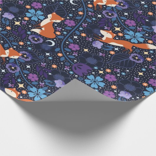 Dreamweaver Folk Foxes Cadeaupapier (Hoek)