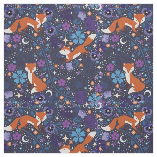 Dreamweaver Folk Foxes Stof (Swatch)