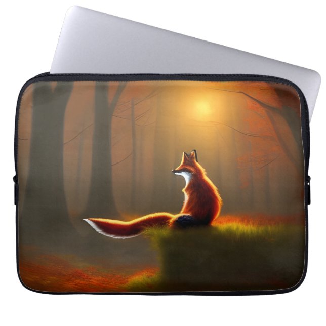 Dreamweaver Fox Laptop Sleeve (Voorkant)