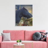 Dreamweaver Friesian - Wrapped Canvas (Insitu (Woonkamer))